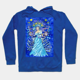 Winter Witch. Magician series design. Hoodie